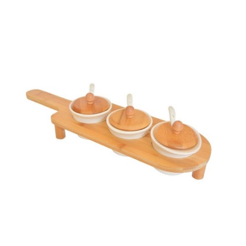 Picture of Bamboo Denta Porcelain Spice Set of 3
