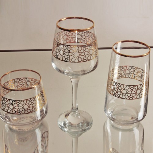 Picture of North Star Crystal Glasses Set of 18 Pieces