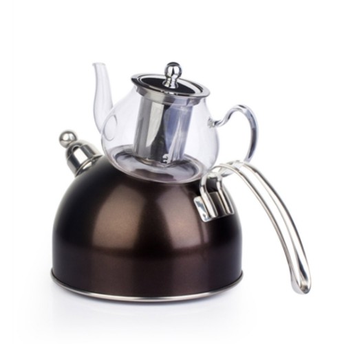 Picture of Wistle With Pressure Teapot Set -  Anthracite