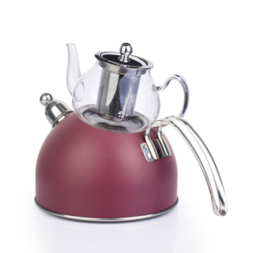Picture of Wistle With Pressure Teapot Set -  Damson