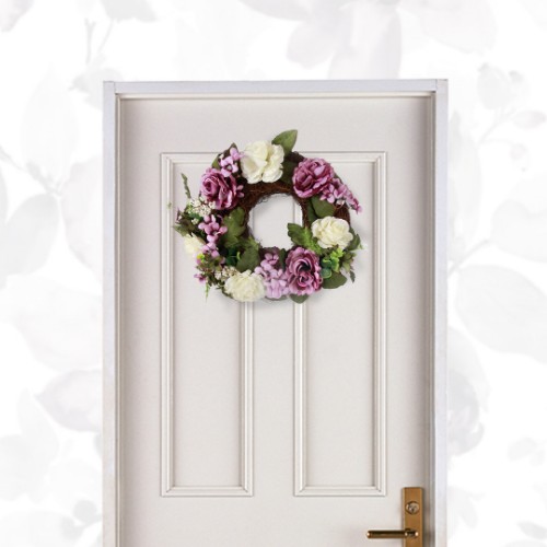 Picture of Yedifil Flower Door Decoration - Lilac