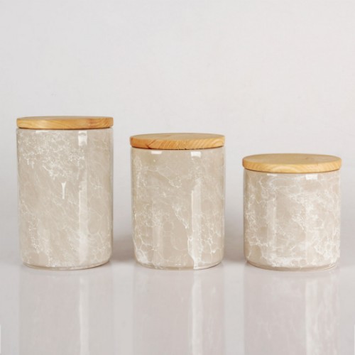 Picture of Granito Jar Set of 3 - Mink 