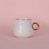 Picture of Soft Gilded Morbido Porcelain Cup - White