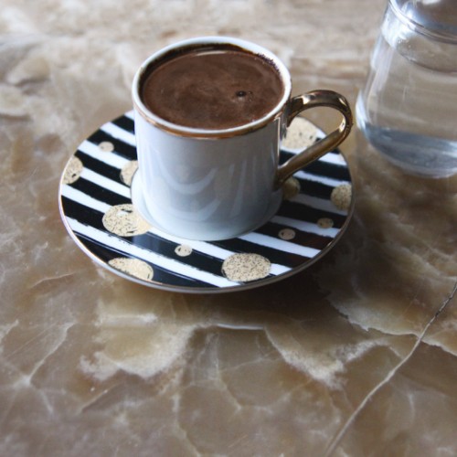 Picture of Poseidon Porcelain Turkish Coffee Set - Model D