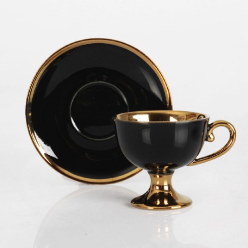 Picture of Victoria Cup Porcelain Turkish Coffee Set - Black