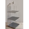 Picture of Cage Square Cookie Stand 3 Floors - Silver