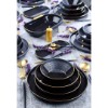 Picture of Royal Black 27 Pieces Stoneware Dinnerware Set 