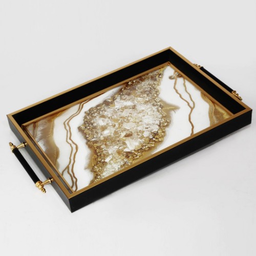 Picture of Courtly Black Tray- MT2008-5