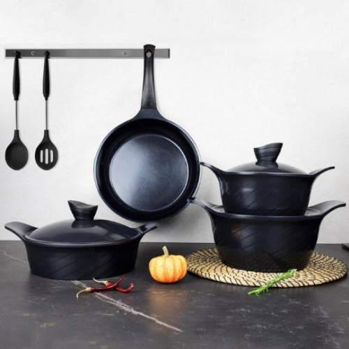Picture of Anthony Cast Iron Cookware Set 7 Pieces - Black