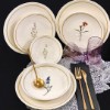 Picture of Lavander Bone Porcelain 24 Pieces Dinnerware Set 