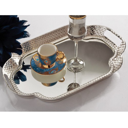 Picture of Babil Tray 27x40 cm - Silver
