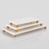 Picture of Quarry White Marble Serving Tray Set of 3
