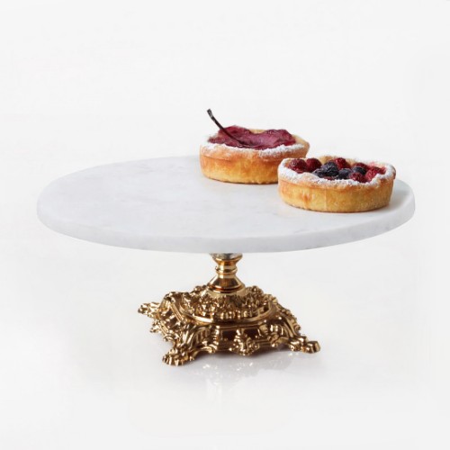 Picture of Quarry White Marble Cake and Pastry Stand