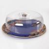 Picture of Lorena Footed Cake Stand - Dark Blue 