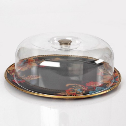Picture of Lorena Footed Cake Stand - Black