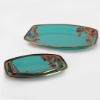 Picture of Lorena Oval Plate Set of 3 - Turquoise