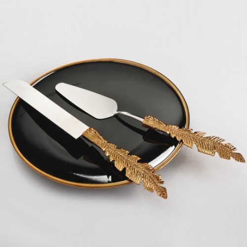Picture of Feather Cake Serving Set of 2