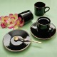 Picture of Royal Mademoiselle Grovvy Porcelain Turkish Coffee Set - Black