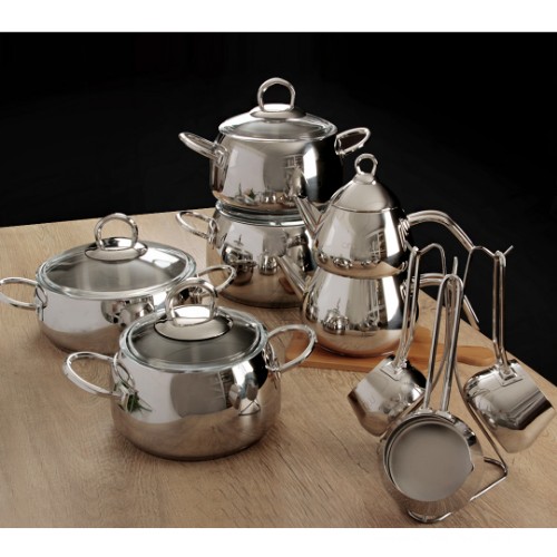 Picture of Sultan Stainless Steel Dowry Cookware Set of 15