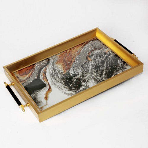 Picture of Courtly Gold Tray- MT2007-2