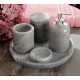 Picture of Quarry Marble Bathroom Accessories Set of 5 - Grey