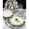 Resim Yellow Bird Porselen 24 Parça 6 Kişilik Yemek Takımı
