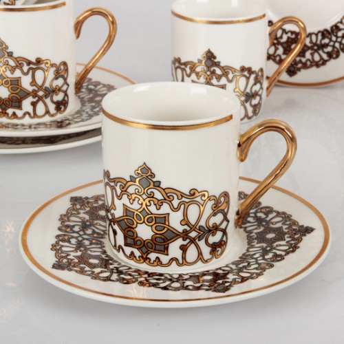 Picture of Mihrimah Porcelain Turkish Coffee Set of 6