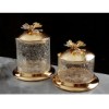 Picture of Butterfly Cracked Glass Serving Bowl Set of 2 - Small Size  