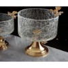 Picture of Butterfly Cracked Glass Serving Bowl 17 cm 