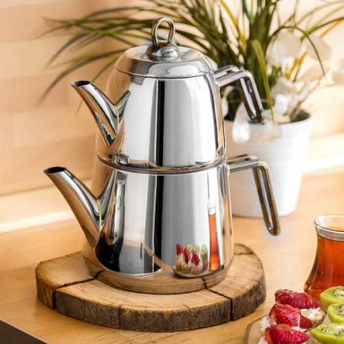 Picture of Amboss Diamond Steell Teapot Set Medium Size