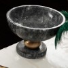 Picture of Quarry Black Marble Decorative Bowl Aging Ball Legs - Big Size 
