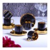 Picture of Black Gold Porcelain Turkish Coffee Set of 6