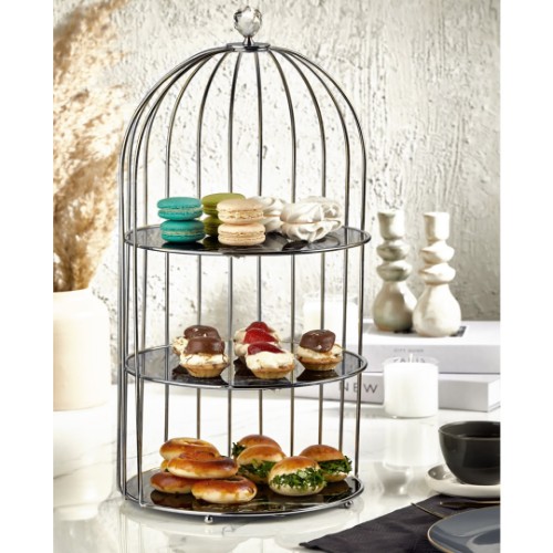 Picture of Cage Cookie Stand 3 Floors - Silver