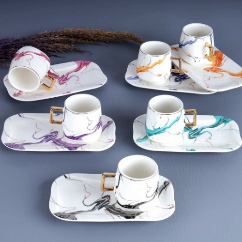 Picture of Maison Porcelain Turkish Coffee Set of 6