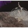 Resim Arya Ayaklı Sunum Tabağı 19 cm - Silver