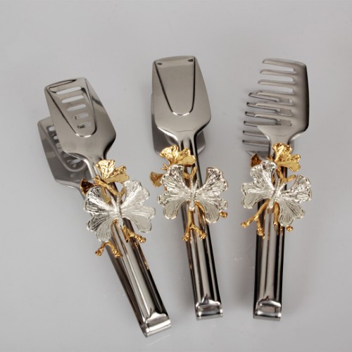 Picture of Butterfly Food Tongs Set of 3 - Silver