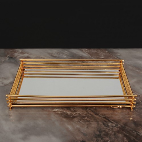 Picture of Lisa Rectangular Tray Small Size - Gold