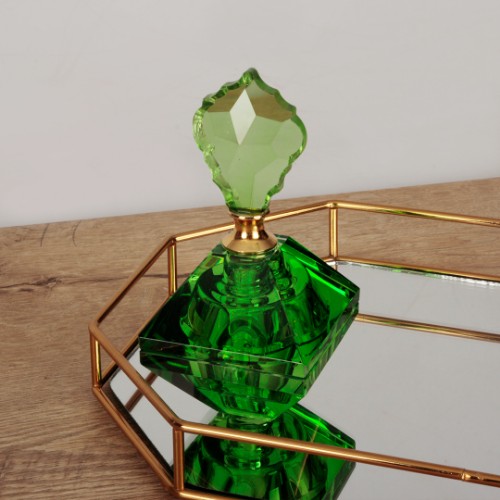 Frame Yeşil Kristal Dekoratif Aksesuar - Gold	