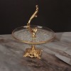 Resim Arya Ayaklı Sunum Tabağı 19 cm - Gold
